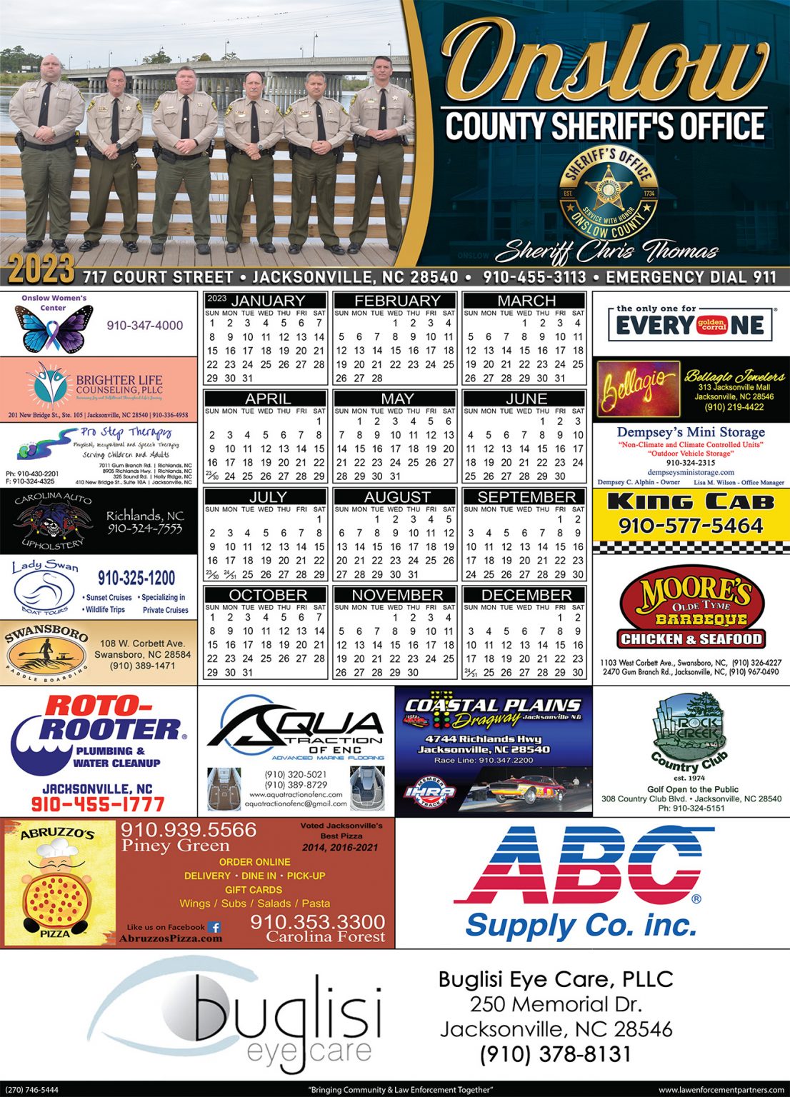 Home Law Enforcement Partners Sheriff Calendars, Police Calendars